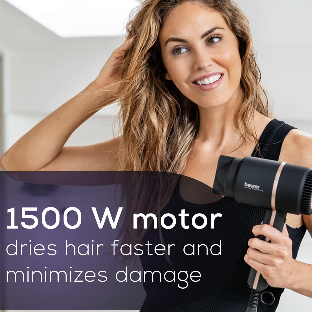 Beurer HC35 Black 1500W Compact Hair Dryer with Ionic Technology and Cold Shot - Image 2