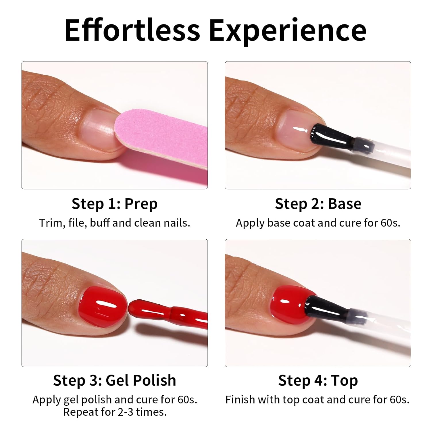 Vibrant Neon Pink Gel Nail Polish for Autumn/Winter - 0.54 Fl Oz Soak Off Formula - Image 7