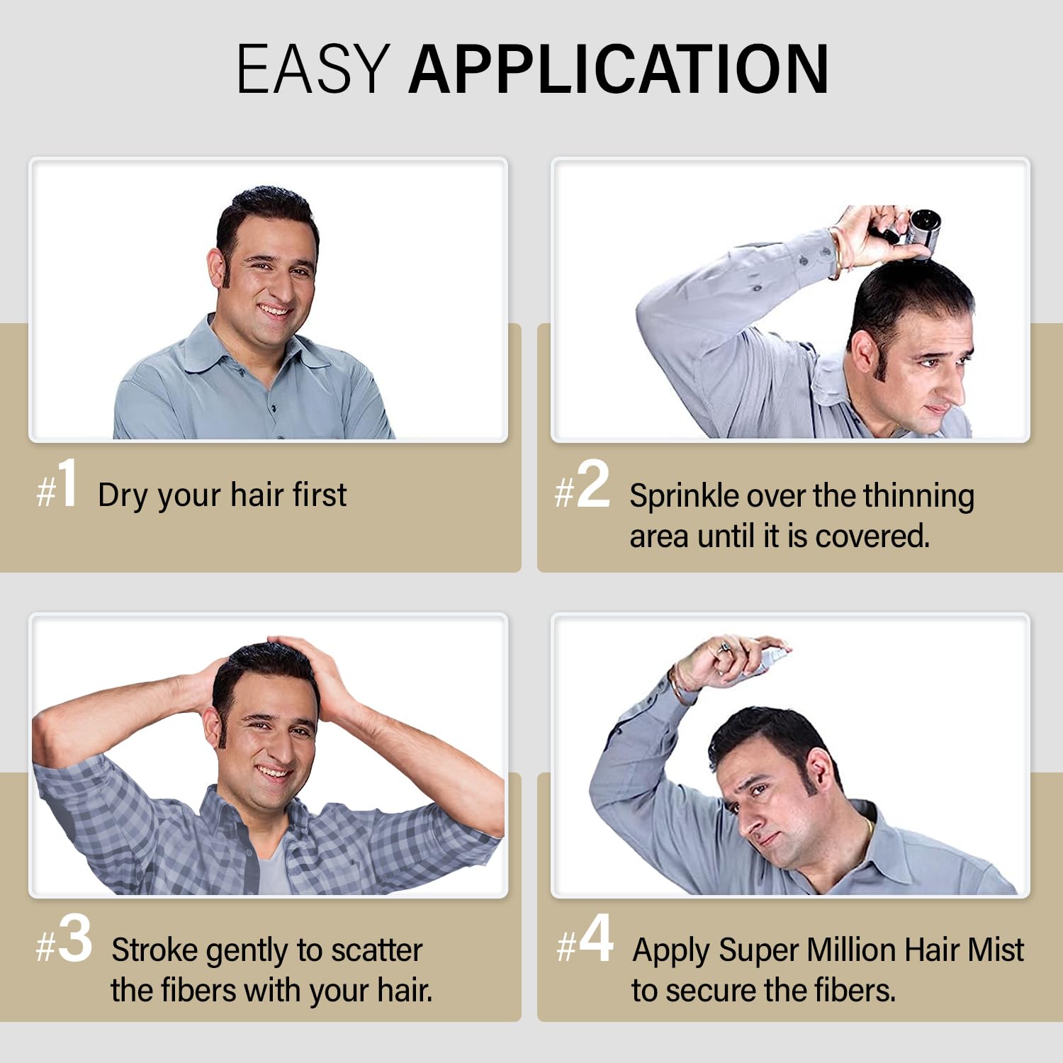 10g Black Natural Hair Thickening Fibers Powder for Thinning Hair Waterproof Sweatproof - Image 8