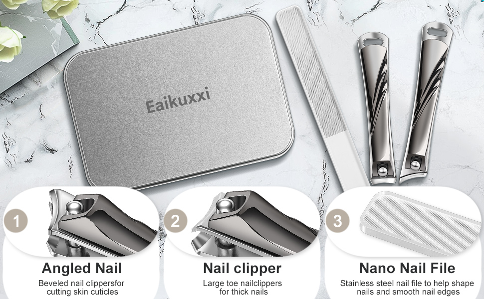 Nail Clippers Set 3-pack