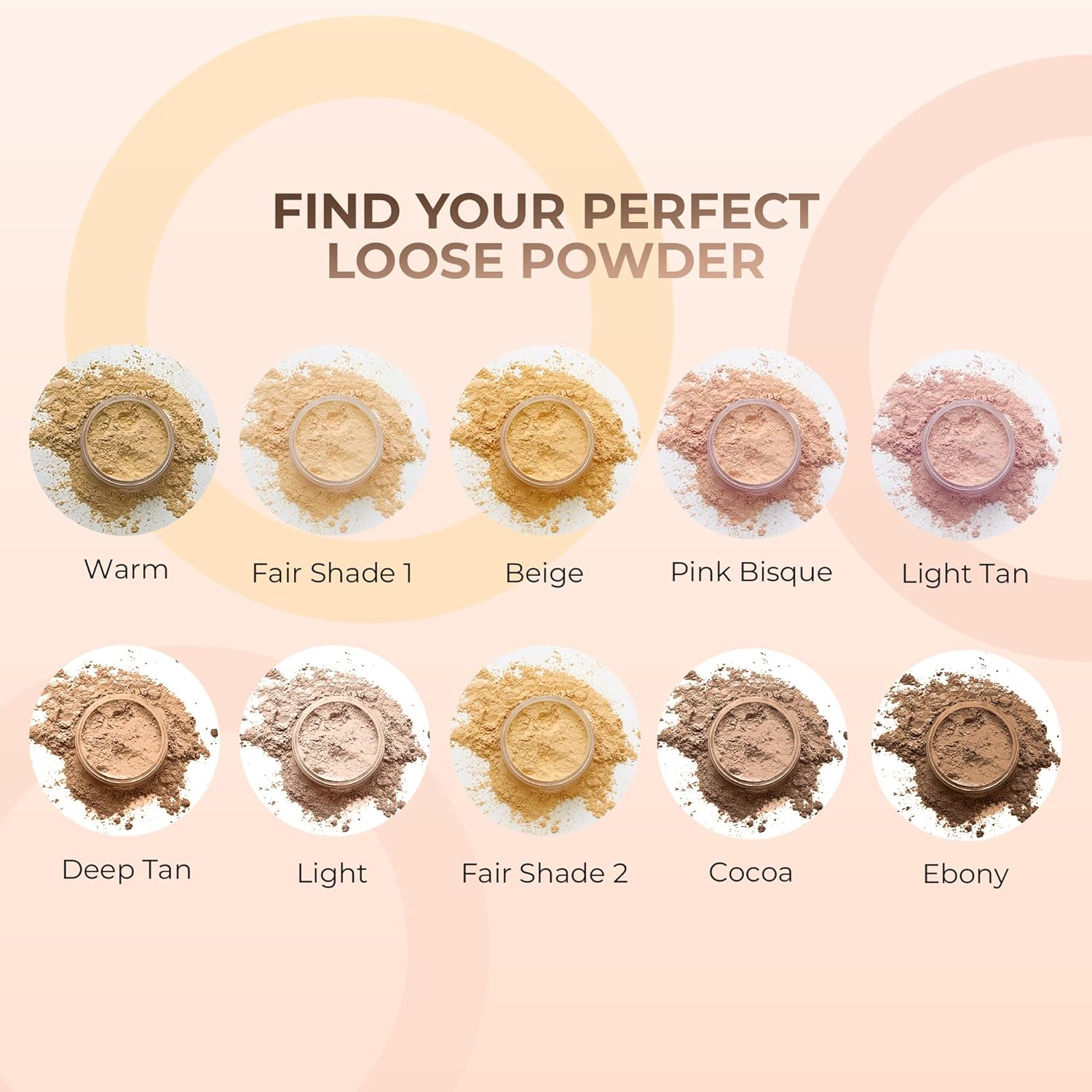 Flawless Face Brush Mineral Makeup Foundation Fair 2 Matte Loose Powder SPF 18 0.35 oz - Image 7