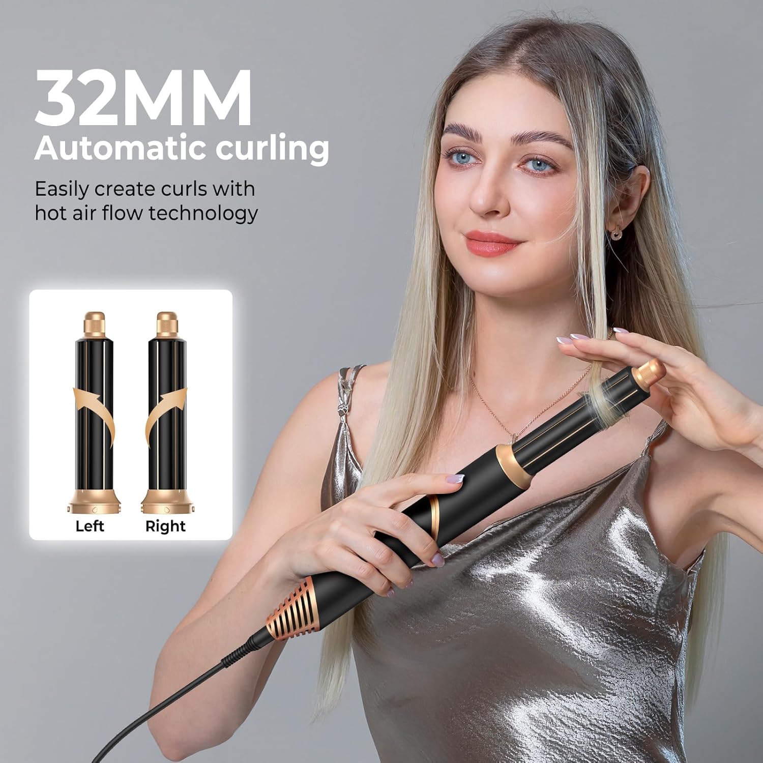 5-in-1 Detachable Ionic Blow Dryer Brush Hot Air Volumizer Styler for Women - Image 5