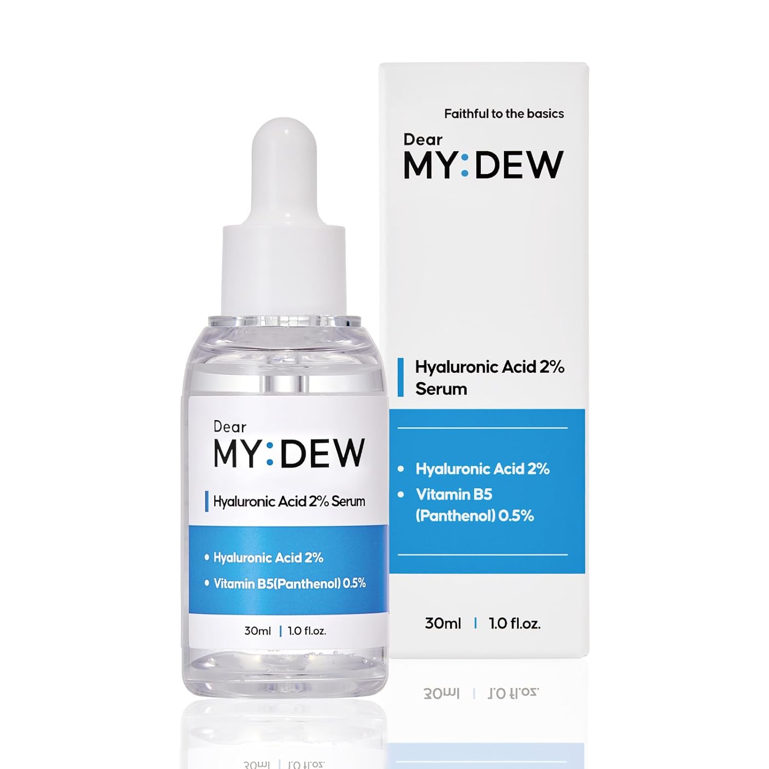 2% Hyaluronic Acid Serum with Vitamin B5, Hyalu B5 Intense Hydrating Serum for Face, Moisturizing, Anti-Aging for Fine Lines, Visibly Plumps Skin, Fast Absorbing, Korean Skincare, 1Fl Oz