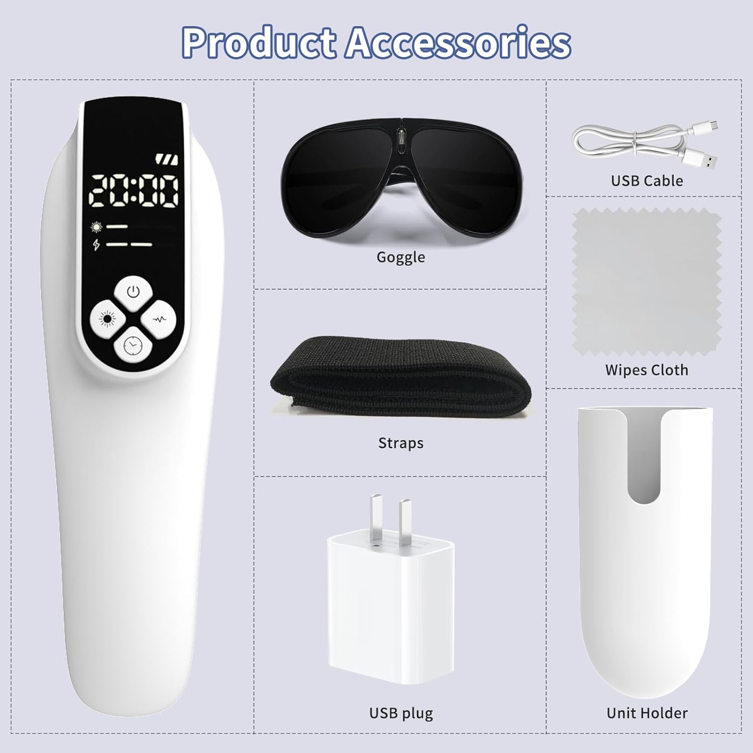 2-in-1 Cold Laser Pain Relief Device, Near Infrared Light Therapy for Joints and Muscles, 808nm Wavelength - Image 7