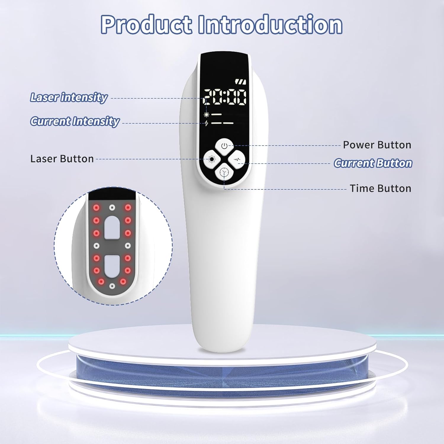 2-in-1 Cold Laser Pain Relief Device, Near Infrared Light Therapy for Joints and Muscles, 808nm Wavelength - Image 3