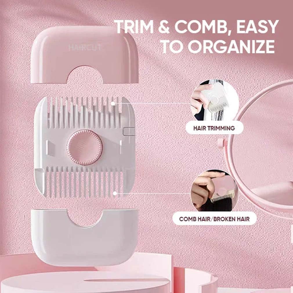 White 2-in-1 Hair Trimmer Set with 10 Blades and Razor Comb Attachment - Image 7