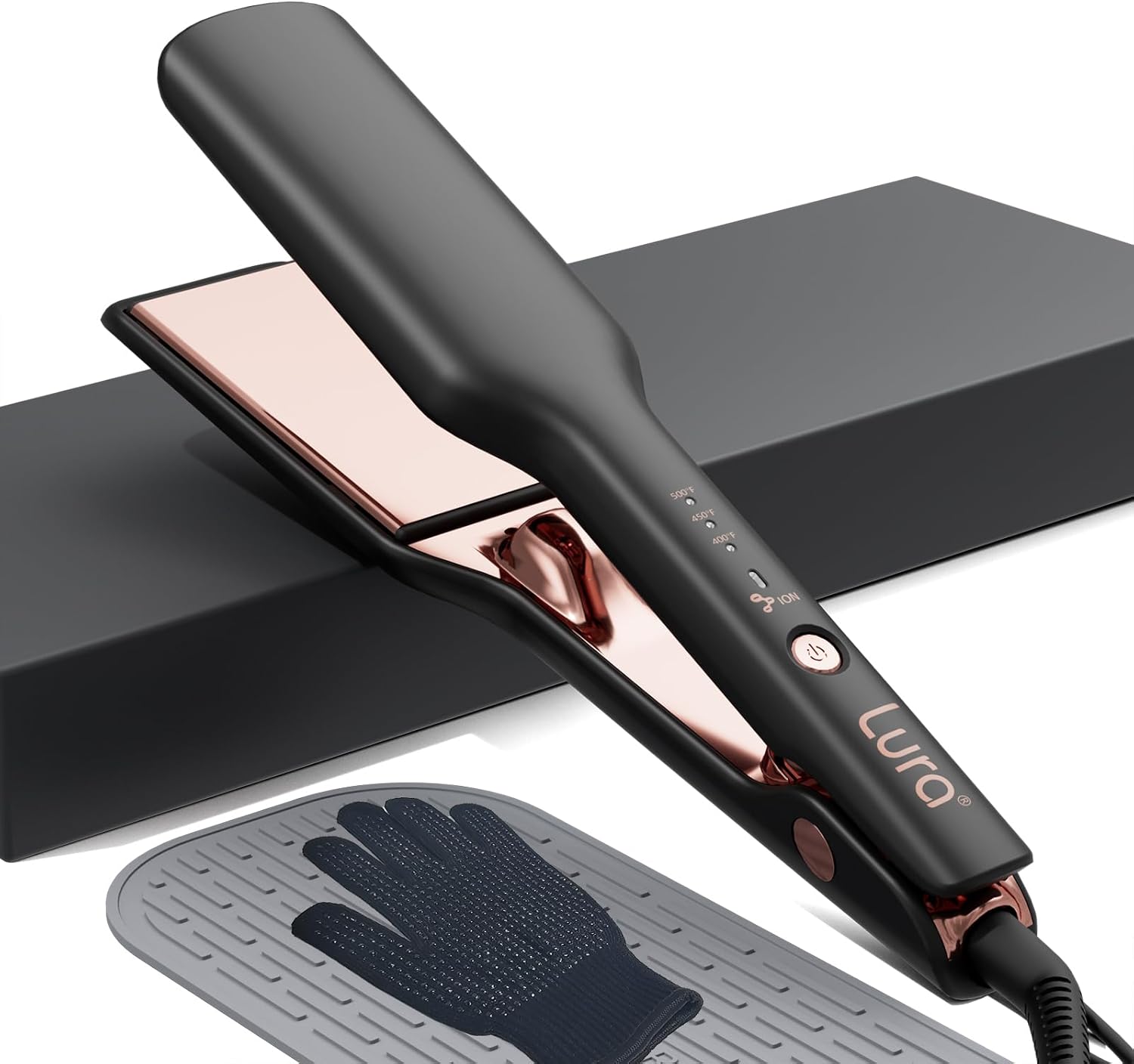 2 Inch Nano Titanium Ionic Flat Iron for Thick Black Hair Dual Voltage Straightener - Image 8