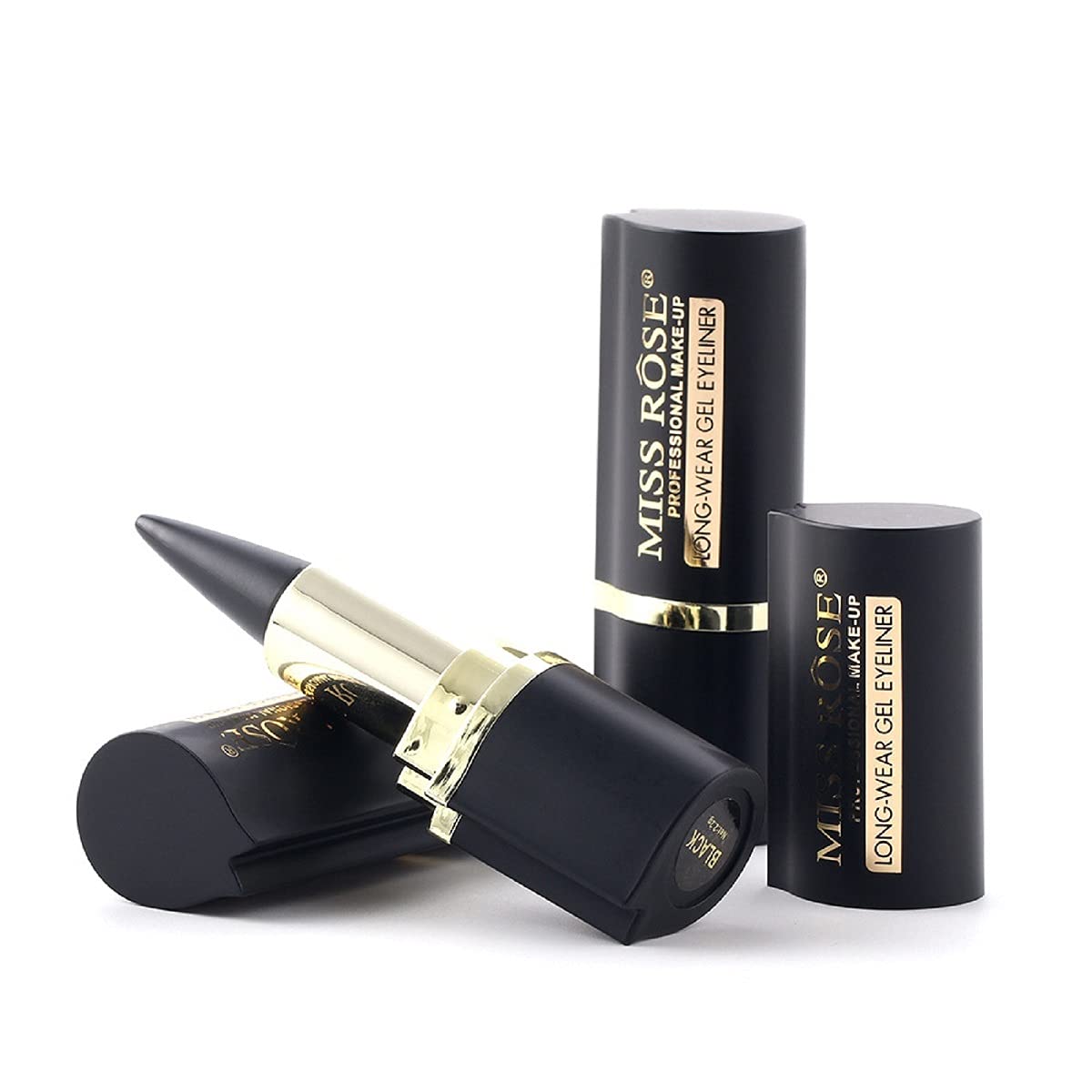 2-Piece Waterproof Matte Black Gel Cream Eyeliner Set for Women Smudge Proof Makeup - Image 10