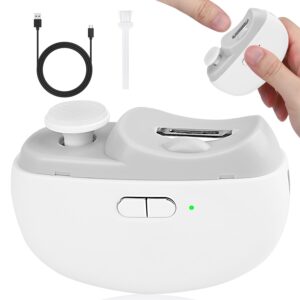 2025 Upgraded Electric Nail Clipper, 3 in 1 Automatic Nail Trimmer and Polisher with LED Light & Clip Storage,USB Rechargeable - 2 Speeds Electric Nail File for Baby, Adults, Seniors