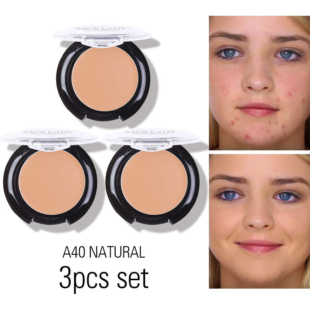 3 Pack Waterproof Matte Concealer Cream 15g Total for Dark Spots Under Eye - Image 2