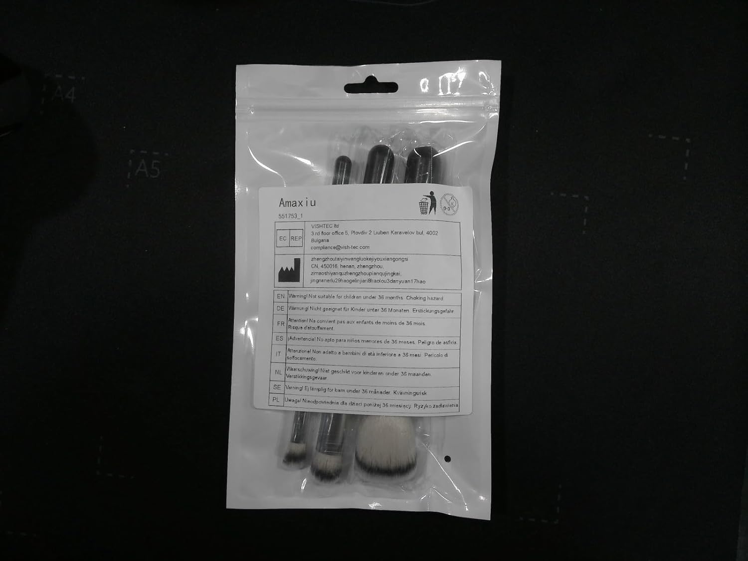 3-Piece Makeup Brush Set for Liquid Cream Foundation Concealer Blusher Application - Image 8