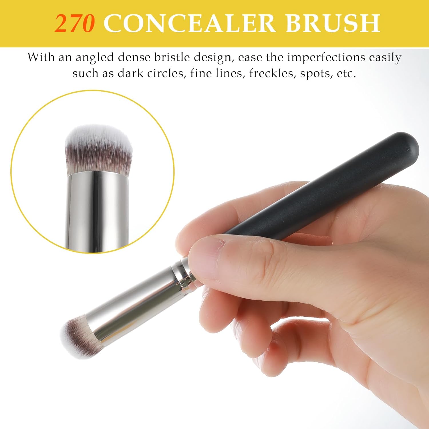3-Piece Makeup Brush Set for Liquid Cream Foundation Concealer Blusher Application - Image 4