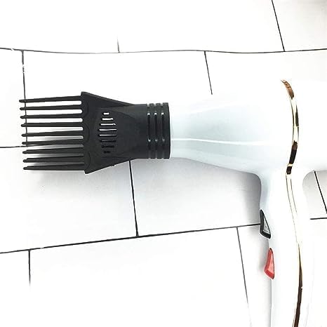 Black Universal Hair Dryer Comb Nozzle for Styling and Straightening Curly Hair - Image 3
