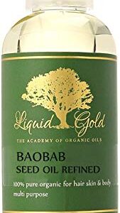 4 Fl.oz Premium Baobab Oil 100% Pure Organic Cold Pressed Used in Moisturizers Soap Cream Hair Body Product