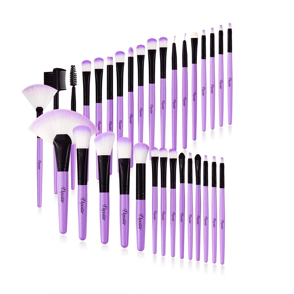 32-Piece Professional Makeup Brush Set for Eyeshadow, Foundation, Concealer, and Blusher - Image 7