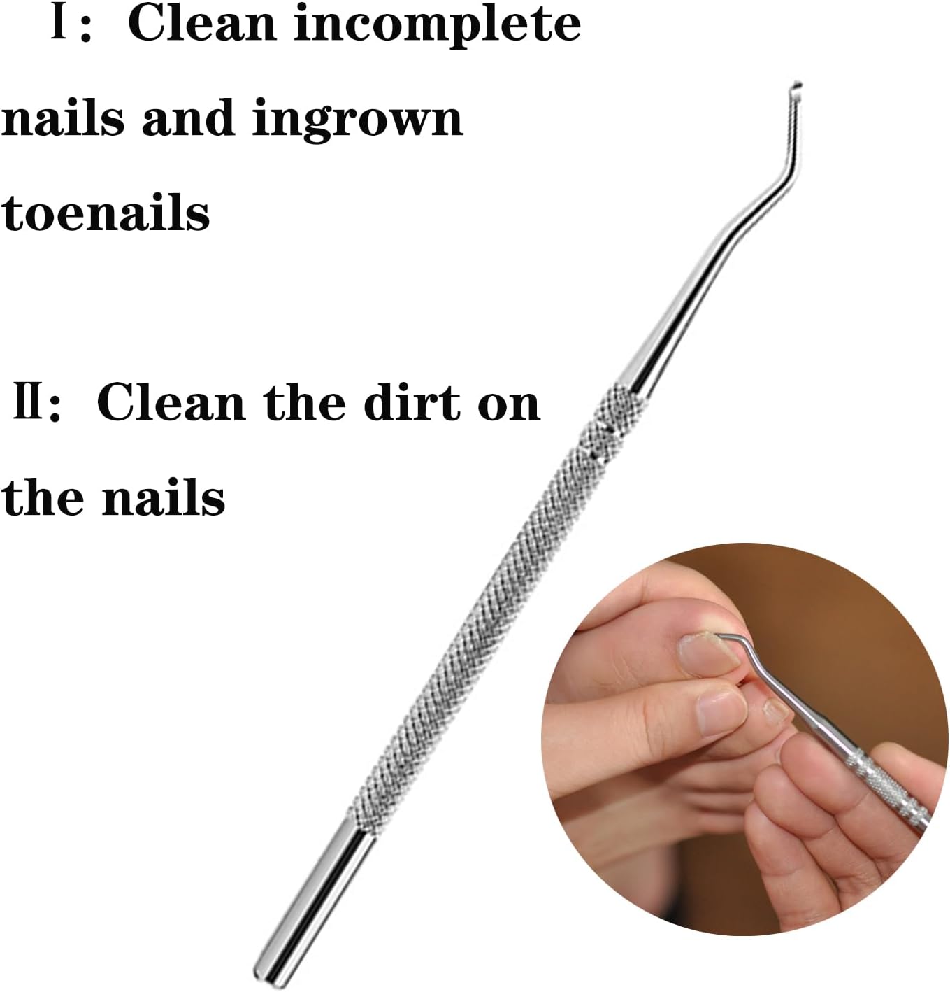 4-Piece Nail Care Set Thick Bevel Clipper Nano-Glass Files Lifter Buffer - Image 5