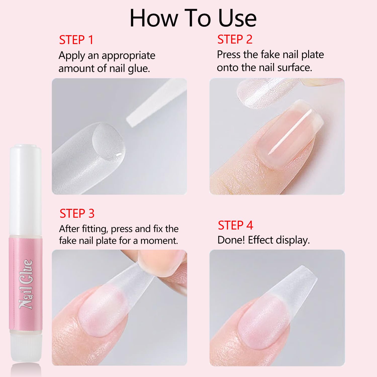 40PCS Super Strong Nail Glue for Acrylic Press-On Nails Quick-Dry Gel 0.07OZ Each - Image 6