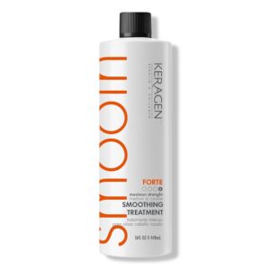 Keragen Brazilian Blowout Keratin Hair Treatment - Sulfate-Free Smoothing System for Dry, Damaged, Medium to Coarse Hair - Eliminates Frizz & Curls, Adds Shine & Strength (16 Oz)
