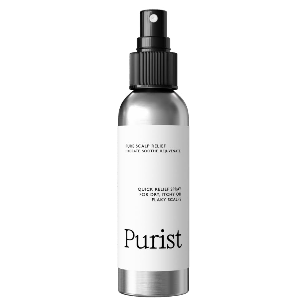 Purist Dandruff Spray โ Leave-In Itchy, Dry Scalp Treatment โ Hydrating, Lightweight, Soothing Scalp Moisturizer โ Scalp Care Spray for Dryness, Dandruff, Flaky Scalp โ Non-Greasy and Quick Relief