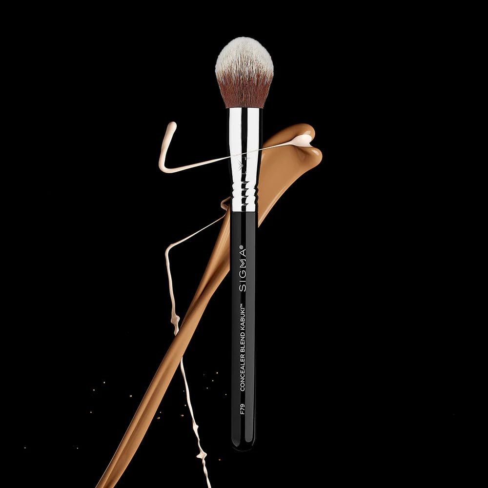Sigma Beauty F79 Tapered Concealer Blend Kabuki Brush for All Product Types - Image 4
