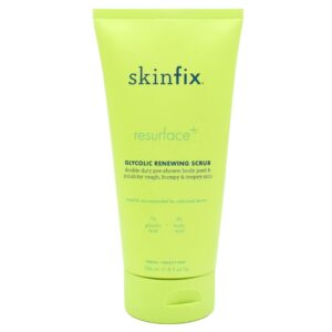 Skinfix Resurface+ Glycolic Renewing Scrub: A Double-Duty AHA BHA Exfoliant Scrub & Body Peel to Visibly Polish, Refine, Brighten & Smooth Rough, Bumpy & Crepey Skin Caused KP-Prone Skin, 8 Fl Oz