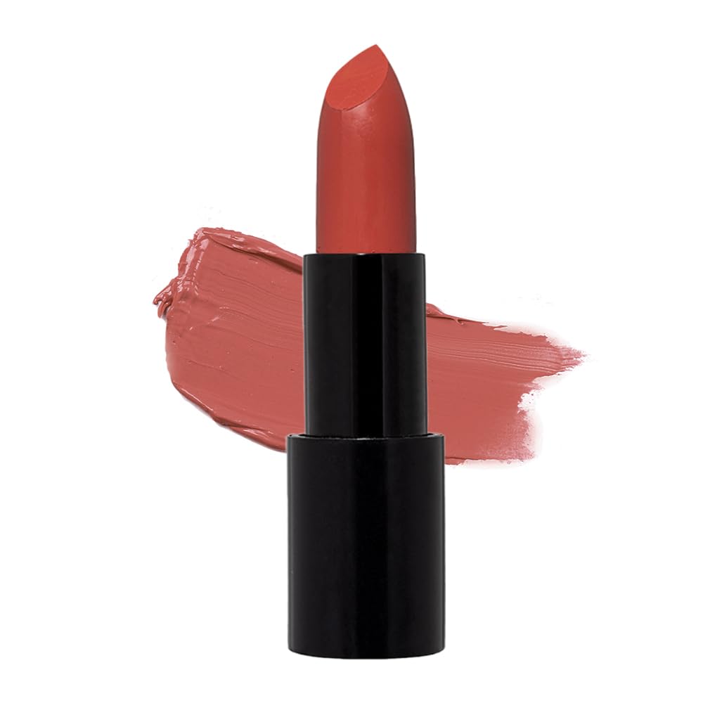 Radiant Professional Advanced Care Lipstick - Ultra Nourishing, Moisturizing Long Lasting Matte Lipstick With Vitamin E- UVA UVB Filters For Sun Protection- VELVET (06 BRICK – WARM REDDISH BROWN)