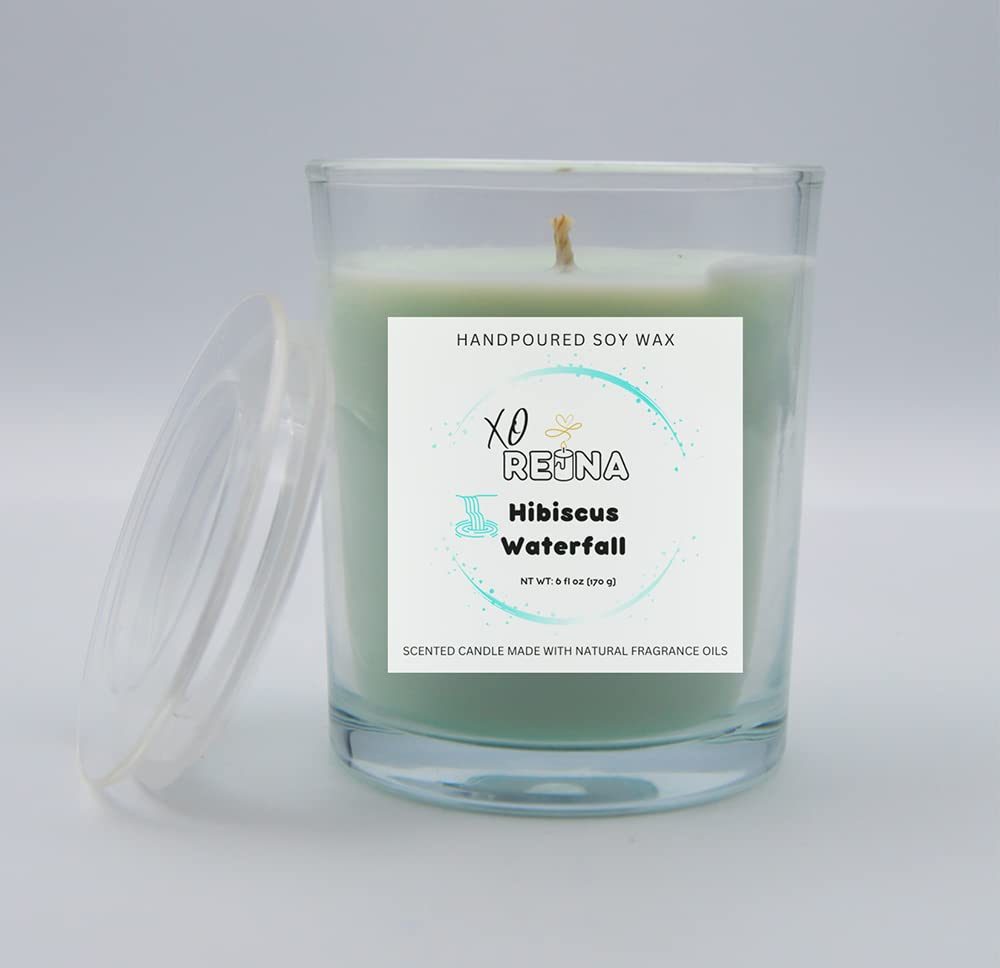 Hibiscus Waterfall Scented Candle and Wax Melts Set with Decorative Hardcover Journal - Image 3