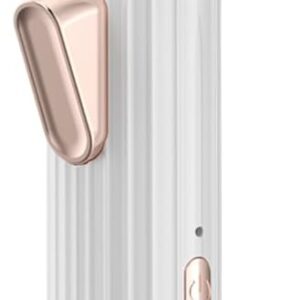 Heated Eyelash Curler Premium PRO - Fast Heat up in 8s - 24 Hours Long Lasting - Rechargeable Electric Eyelash Curler with Type-C, Innovative L Silicone, 2 Heat Modes, Anti-Burn Eyelid, White-CB