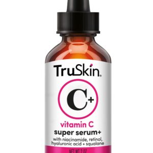 TruSkin Vitamin C Super Serum - Niacinamide, Retinol, Hyaluronic & Salicylic Acid - All-in-One Anti Aging Serum for Face – Improve Appearance of Dark Spots, Firmness for Brighter Looking Skin, 2 Fl Oz