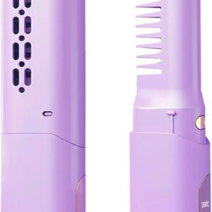 FA FIGHTART Rechargeable Mini Hair Straightener Cordless Heating Comb Iron LCD Display USB Portable Travel Heat Brush