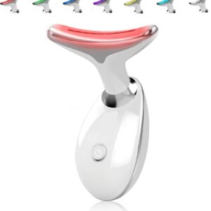 Face Messager for Face and Neck, Facial Massager for Face and Neck, 7 Color Face Neck Massager for Skin Care, at-Home Face Tool for Skin Care