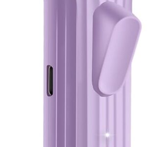 Heated Eyelash Curlers, Electric Eye Lashes Curler with Innovative Heating Silicone Pad for Lifted Lashes 24 Hours, No Pinching, Quick Rechargeable 600mAh Battery Purple EC2001