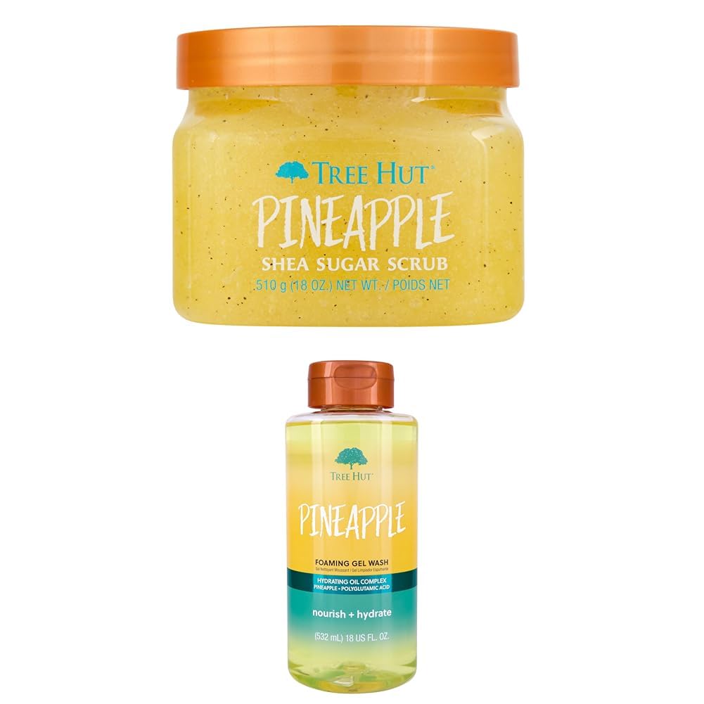 Tree Hut Pineapple Scrub & Gel Wash Bundle