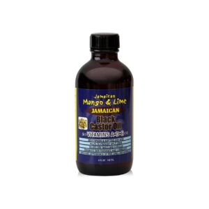 Jamaican Mango & Lime Vitamins A-D-E Black Castor Oil, 4 Fl Oz.