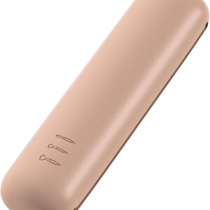 Large Travel Makeup Brush Holder,Silicone Portable Cosmetic Face Brush Case,Soft and Sleek Makeup Brush Pouch,Magnetic Anti-Fall Out,For Traveling and Business Trips (Khaki)