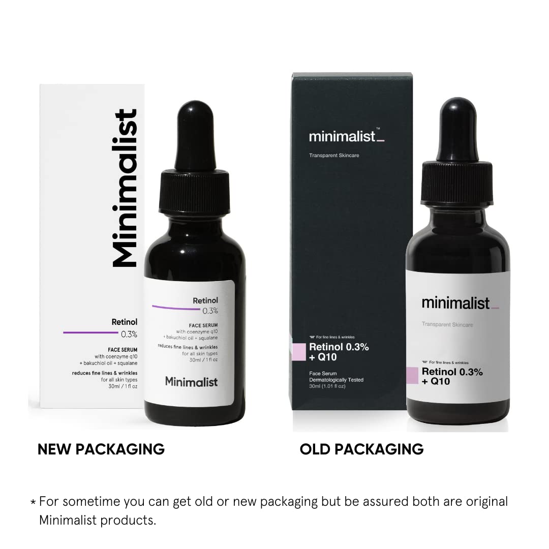 Minimalist 0.3% Retinol Night Serum with Bakuchiol & Squalane 1 Fl Oz - Image 7