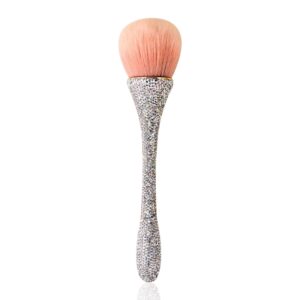 JERCLITY 1 Piece Powder Makeup Brushes Blush Brush Super Large Face Makeup Brushes Kabuki Brushes for Powder Cosmetic Nail Dust Brush Loose Powder Brush Makeup Tool(White Diamond)