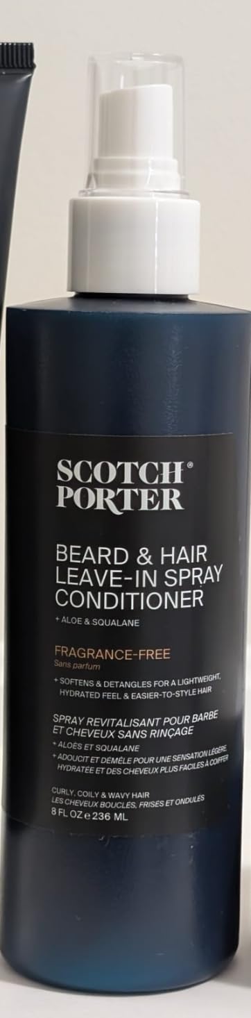 Scotch Porter Daily Hydration Conditioner Spray for Beard and Hair 8oz Coconut Avocado - Image 8