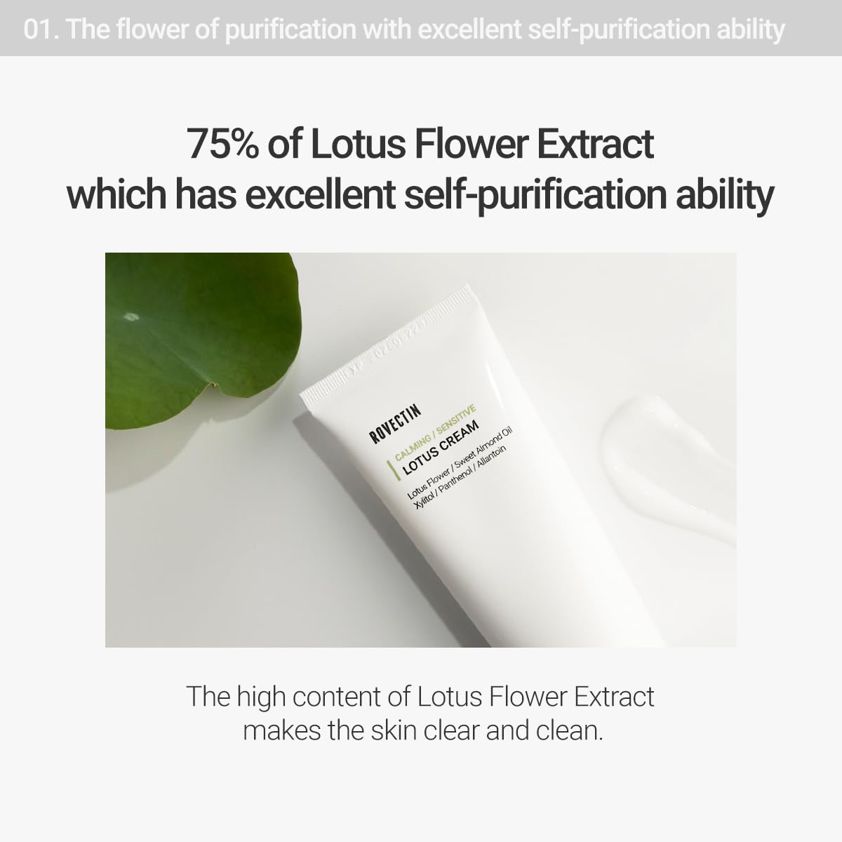 Rovectin Calming Lotus Water Cream 2.1 oz Lightweight Moisturizer Oily Skin Formula - Image 6