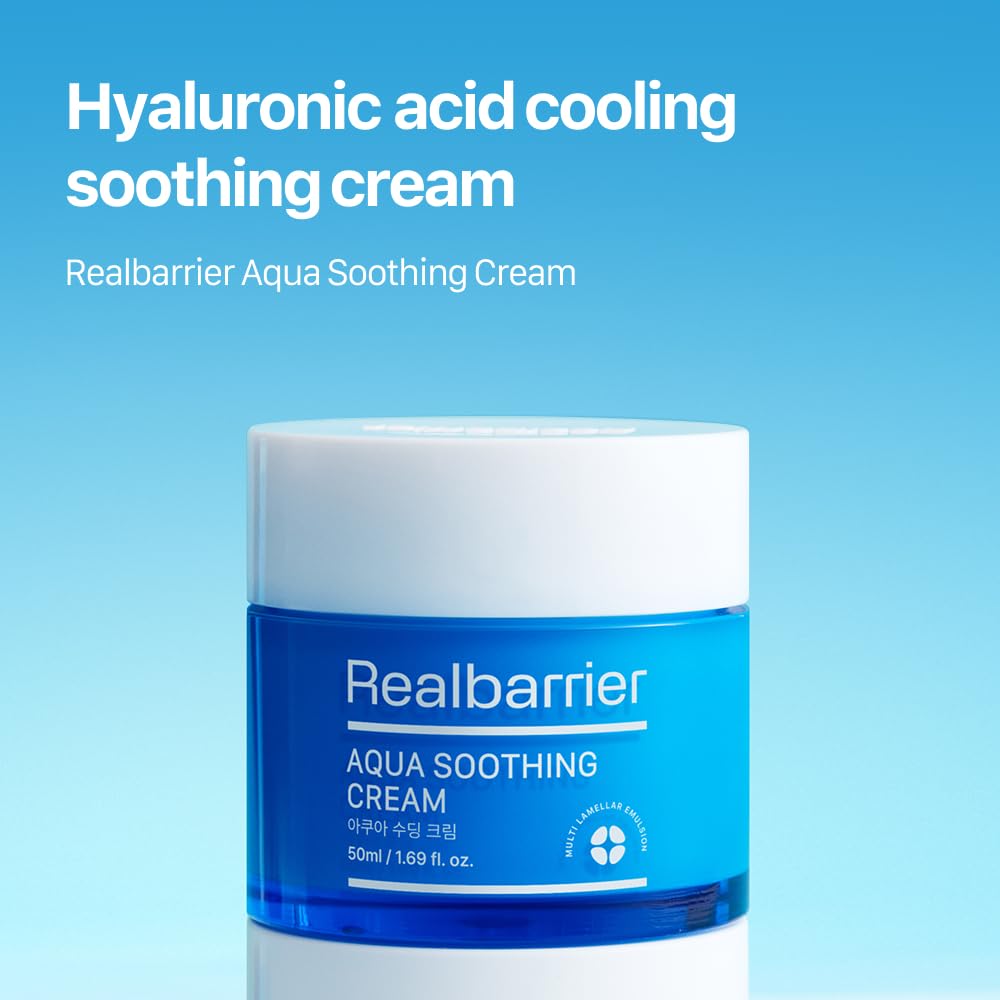 Real Barrier Aqua Soothing Cream 1.7 Fl Oz Sensitive Skin Facial Moisturizer with Hyaluronic Acid - Image 8