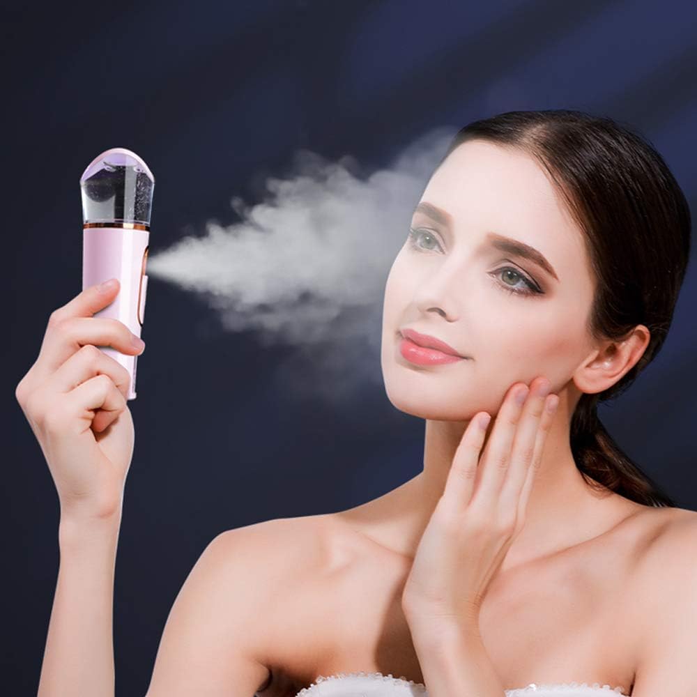 FANTEXY Portable Nano Facial Mister with Built-in Moisture Tester, USB Mini Cool Face Sprayer - Image 2
