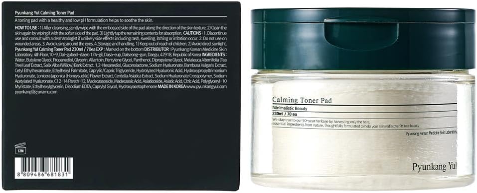 Pyunkang Yul Calming Toner Pads with Tea Tree and 5 Hyaluronic Acids, 70 Count, 7.7 fl oz - Image 2