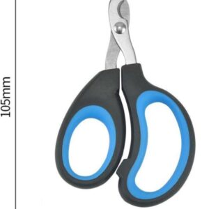 Dog Nail Trimmers and Cat Nail Clipper Set - Professional Dog Nail Clippers for Small Breeds, Heavy Duty Pet Trimmers, Safe Cat Claw Clippers, Ideal for Cats, Dogs, Puppies, (Orange/Light Blue)
