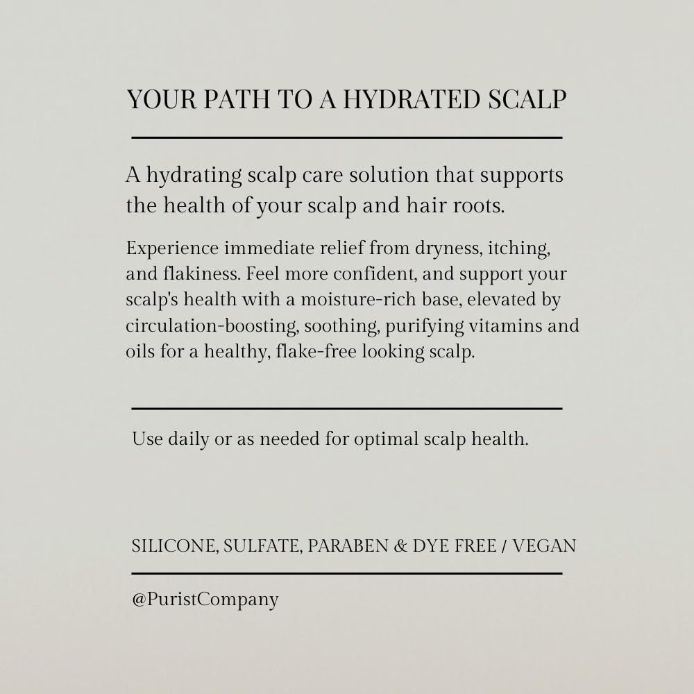 Purist Leave-In Dandruff Spray 4 oz for Itchy Dry Scalp Relief - Image 7