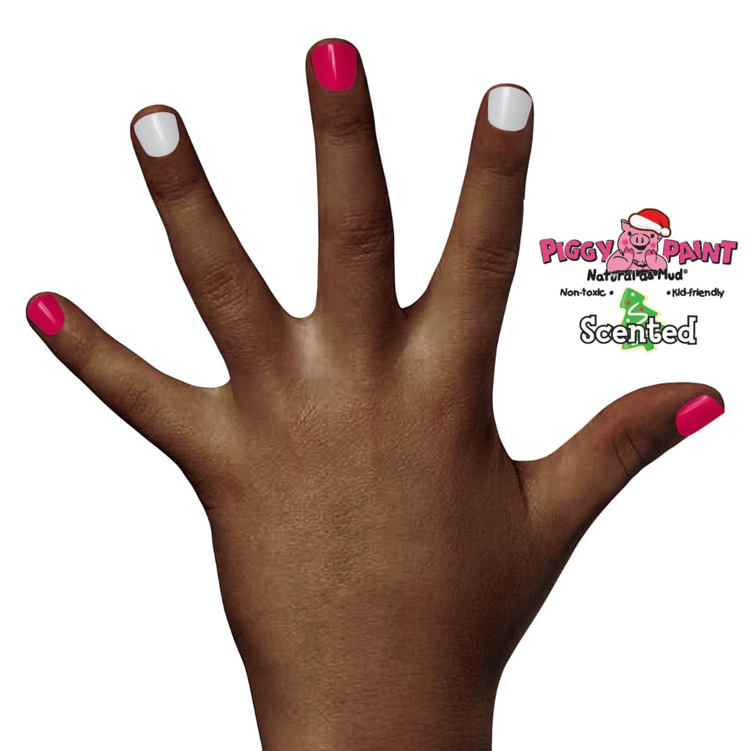 Piggy Paint Non-Toxic Girls Nail Polish Gift Set, Candy Cane Craze, 0.5 oz, Vegan - Image 4