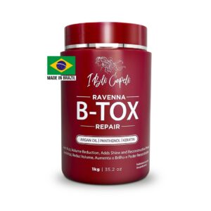 Ravenna Repair Hair B-tox -Cirugia Capilar para el Cabello, Formaldehyde-Free- B-tox Capilar Para El Cabello, Long Lasting Anti-Frizz, Smoothing, B-tox Hair Treatment 35.2 oz(1kg)