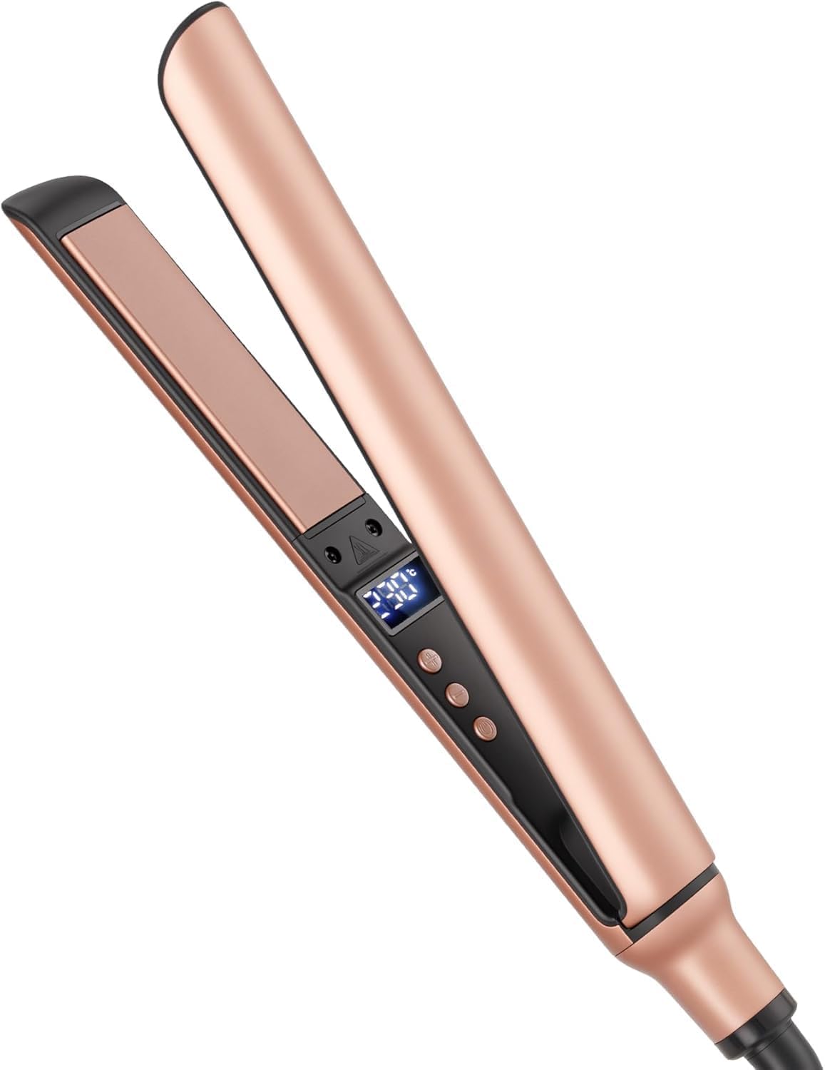 Ceramic Mini Flat Iron for Short Hair and Curls, Dual Voltage Travel Size, Pink - Image 7