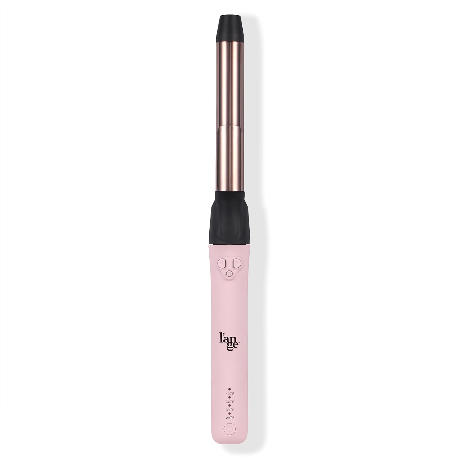 L'ANGE HAIR Le Pirouette 25MM Titanium Rotating Curling Iron | 1 Inch Self-Rotating Hair Curler | Adjustable Heat (290°F-410°F) | Mini Clamp | 360° Swivel Cord | Dual Voltage | Travel-Ready | Blush