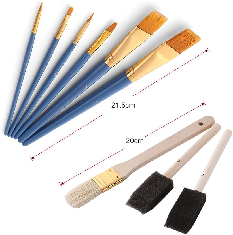 25-Piece Premium Artist Brush Set for Acrylic Oil Watercolor Gouache Painting - Image 2