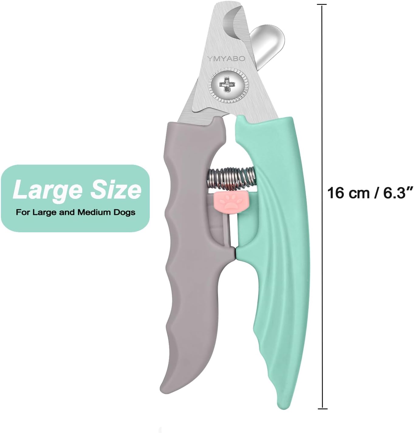 Green Nail Clippers with Safety Guard for Thick Dog Toenails - Image 7